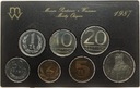 Zestaw Polskie Monety Obiegowe 1987 blister set Mennica