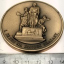 Medal Stacja 01 I Droga Krzyżowa Jezus na Śmierć Skazany INCO VERITAS BRĄZ