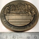 Medal Stacja 14 XIV Droga Krzyżowa Jezus Złożony w Grobie INCO VERITAS BRĄZ