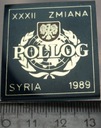 Odznaka XXXII Zmiana POLLOG Syria 1989
