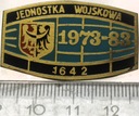 Odznaka Jednostka Wojskowa 1642 1973-1983 10 lat Wrocław