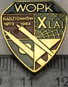 Odznaka WOPK Wojska Obrony Powietrznej Kraju X lat Radzionków 1973-1983