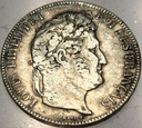 Francja 5 franków 1834 BB Ludwik Filip I Strasburg SREBRO
