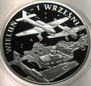 10 zł złotych 2009 Wieluń 1 września 1939 SREBRO