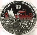 10 zł złotych 2009 Wybory 4 VI 1989 Solidarność Jan Paweł II SREBRO