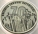 10 zł złotych 2010 KATYŃ 70 rocznica Zbrodni Katyńskiej SREBRO