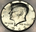 USA 1/2 dolara Half Dollar 1968 D KENNEDY John F JFK SREBRO