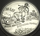 10 zł złotych 2003 10 lat WOŚP Wielka Orkiestra Świątecznej Pomocy SREBRO