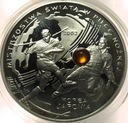 10 zł złotych 2002 Korea Japonia Mistrzostwa w Piłce Nożnej BURSZTYN SREBRO