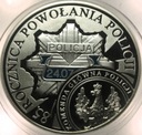 10 zł złotych 2004 POLICJA 85 rocznica powołania Policji SREBRO