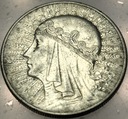 10 zł złotych 1933 Głowa Kobiety Polonia Jadwiga Babka SREBRO