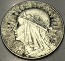 5 zł złotych 1932 Głowa Kobiety Polonia Jadwiga Babka SREBRO