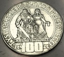 100 zł złotych 1966 Mieszko Dąbrówka Tysiąclecie Państwa Polskiego SREBRO
