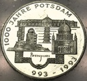 Niemcy 10 marek 1993 F 1000 jahre Potsdam Poczdam SREBRO