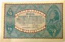 1920 1/2 banknot Pół Marki Polskiej