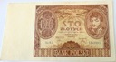 1934 100 zł Sto Złotych Seria BJ banknot