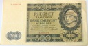 1940 500 zł Pięćset Złotych seria A banknot Góral