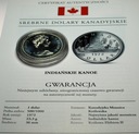 Kanada 1 dolar 1972 Indiańskie Kanoe Srebrne Dolary Kanadyjskie SREBRO