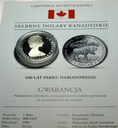 Kanada 1 dolar 1985 100 lat Parku Narodowego SREBRO