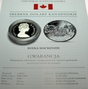 Kanada 1 dolar 1989 Rzeka MacKenzie River SREBRO