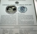 USA 1 dolar Dollar 1971 Eisenhower LUSTRO PROOF SREBRO