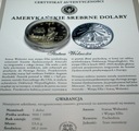 USA 1 dolar dollar 1986 Statua Wolności Ellis Island SREBRO