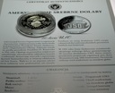 USA 1 dolar dollar 1991 50-lecie USO United Services Organisation SREBRO