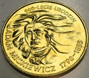 2 zł złote 1998 Adam Mickiewicz