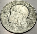 5 zł złotych 1933 Głowa Kobiety Polonia Jadwiga Babka SREBRO