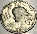 1 zł złoty 1925 Żniwiarka Kobieta i kłosy kropka Londyn SREBRO