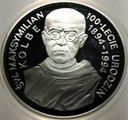 300000 zł złotych 1994 KOLBE Święty Maksymilian SREBRO