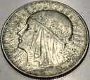 5 zł złotych 1933 Głowa Kobiety Polonia Jadwiga Babka SREBRO
