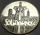 100000 zł złotych 1990 Solidarność TYP A uncja 1 oz SREBRO