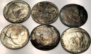 Zestaw LOT Niemcy 6 x 2 marki 1937-1939 Hindenburg SREBRO
