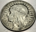 5 zł złotych 1934 Głowa Kobiety Polonia Jadwiga Babka SREBRO