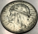 10 zł złotych 1932 Głowa Kobiety Polonia Jadwiga Babka SREBRO