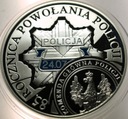 10 zł złotych 2004 POLICJA 85 rocznica powołania Policji SREBRO