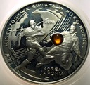 10 zł złotych 2002 Korea Japonia Mistrzostwa w Piłce Nożnej BURSZTYN SREBRO
