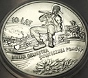 10 zł złotych 2003 10 lat WOŚP Wielka Orkiestra Świątecznej Pomocy SREBRO