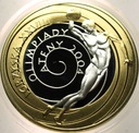 10 zł złotych 2004 Ateny Igrzyska dyskobol platerowana złotem SREBRO