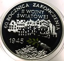 10 zł złotych 2005 60 rocznica zakończenia II Wojny Światowej SREBRO