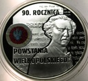 10 zł złotych 2008 Powstanie Wielkopolskie Paderewski SREBRO