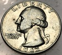 USA 25 centów quarter dollar 1962 Washington SREBRO