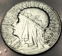 5 zł złotych 1934 Głowa Kobiety Polonia Jadwiga Babka SREBRO