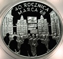10 zł złotych 2008 MARZEC 1968 40 rocznica marca '68 SREBRO