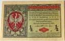 1917 1/2 marki polskiej seria A Jenerał