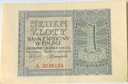 1940 1 zł Jeden Złoty, banknot seria A