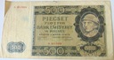 1940 500 zł Pięćset Złotych seria A banknot Góral