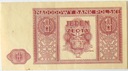 1946 1 zł banknot o nominale jeden złoty (nr 1)