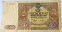 1946 50 zł pięćdziesiąt złotych, banknot seria S
